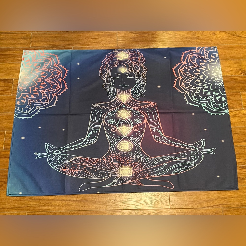 Chakra Meditation Wall Tapestry 98 x 70 cm